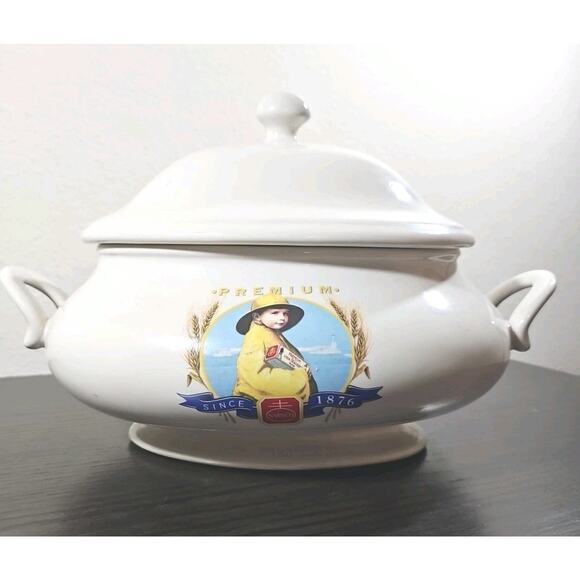 Nabisco Premium Crackers Soup Tureen & Lid & Ladle 100th Anniversary 1876-1976 - Picture 4 of 11